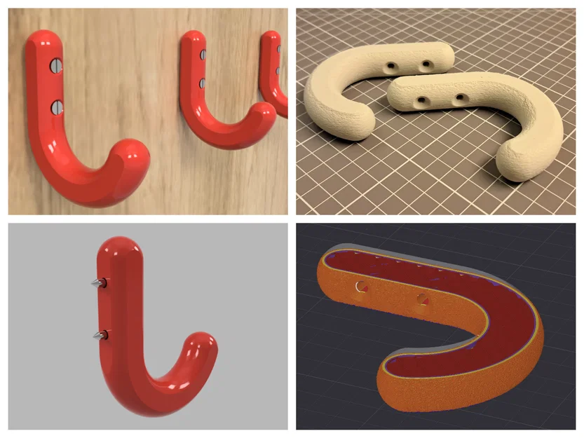 Móc Treo Tường Hình Tròn 20mm (Wall Hook) In 3D Dễ Dàng - Image 1