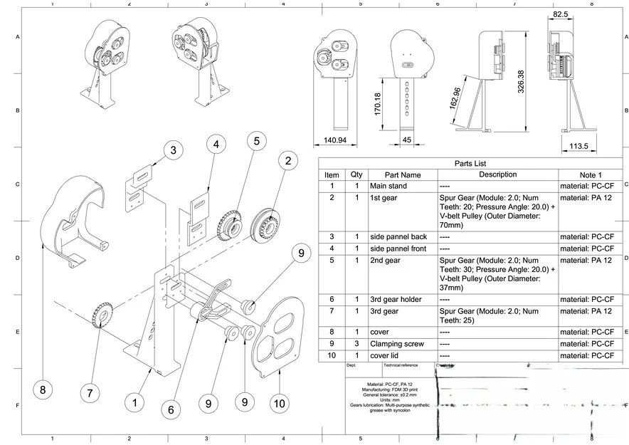 Hộp số (Gearbox) 14.2:1 - Image 3