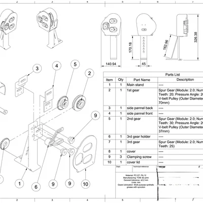 Hộp số (Gearbox) 14.2:1