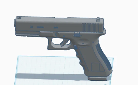 Mô hình súng G17 Training Gun cho mục đích tập luyện (STL file) - Image 2