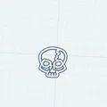 Mô hình đầu lâu cách điệu (Skeleton Head) đơn giản cho in 3D - Thumbnail 1