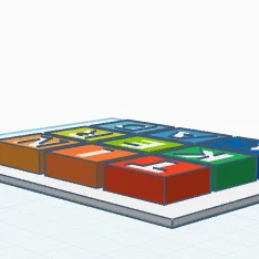 Mô hình logo Tinkercad in 3D trang trí bàn làm việc