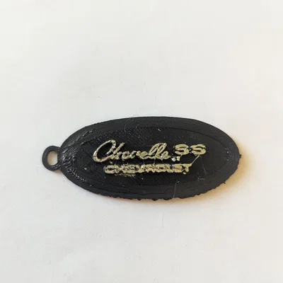 Móc khóa biểu tượng xe Chevelle SS độc đáo tự in 3D