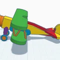 Mô hình máy bay đồ chơi 3D cổ điển dễ in - Thumbnail 2