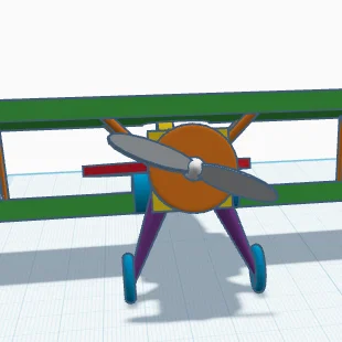 Mô hình máy bay đồ chơi 3D cổ điển dễ in