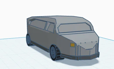 Mô hình xe ô tô đồ chơi dáng dài đơn giản in 3D - Image 1