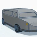 Mô hình xe ô tô đồ chơi dáng dài đơn giản in 3D - Thumbnail 1
