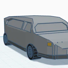 Mô hình xe ô tô đồ chơi dáng dài đơn giản in 3D