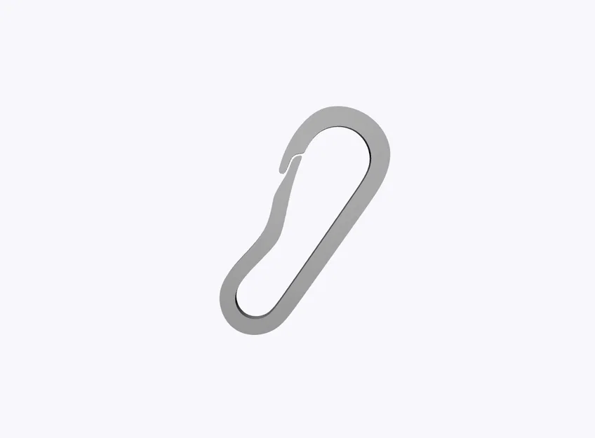 Móc khóa Carabiner mini 3D tiện lợi cho túi xách và balo - Image 1
