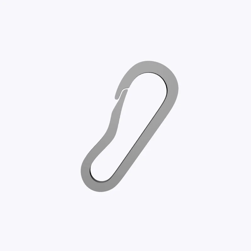 Móc khóa Carabiner mini 3D tiện lợi cho túi xách và balo