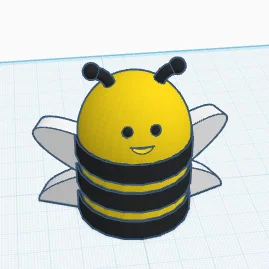 Mô hình chú ong Bee dễ thương - File in 3D trang trí đẹp mắt