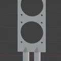Giá đỡ tản nhiệt RAM kép 40mm cho FormD T1 (Dual 40mm Fan Bracket) - Thumbnail 1