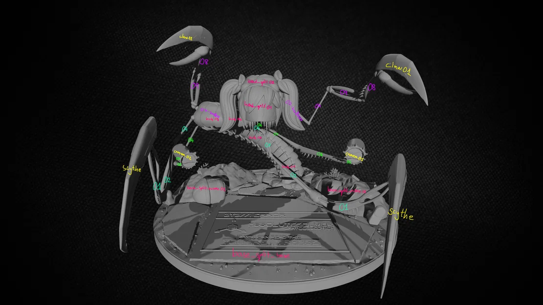 J (Eldritch) - Murder Drones - Mô hình Fan Art - Image 3