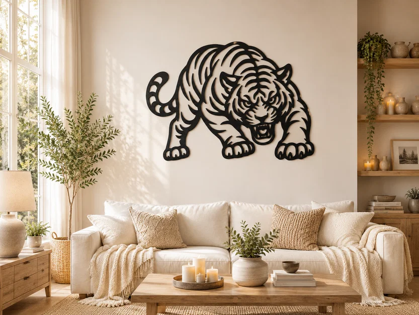 Tranh treo tường Hổ - Decor động vật hoang dã mạnh mẽ - Image 1