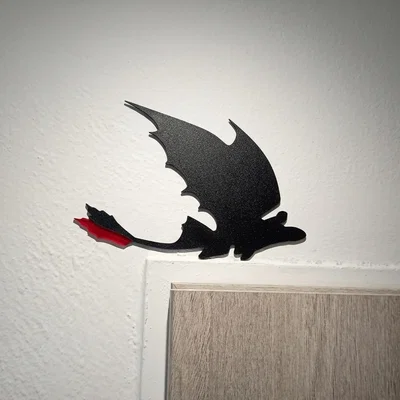 Đồ trang trí cửa hình rồng Night Fury Toothless