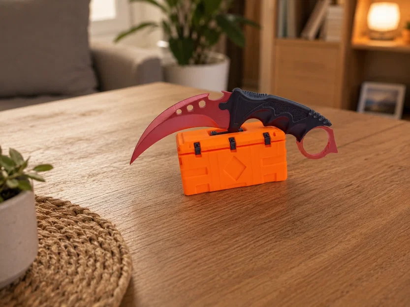 Dao Karambit V2, thiết kế 2 mảnh, không cần AMS, chuẩn phong cách Counter Strike - Image 1