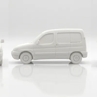 Mô hình xe van Citroën Berlingo in 3D tinh xảo - File STL chất lượng