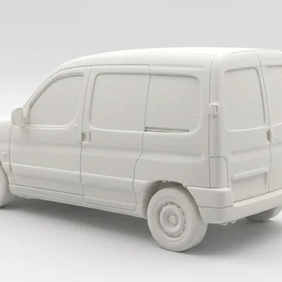 Mô hình xe van Citroën Berlingo in 3D tinh xảo - File STL chất lượng