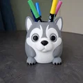 Ống cắm bút hình cún Husky siêu dễ thương - Thumbnail 1