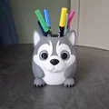Ống cắm bút hình cún Husky siêu dễ thương - Thumbnail 2