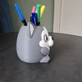 Ống cắm bút hình cún Husky siêu dễ thương - Thumbnail 3