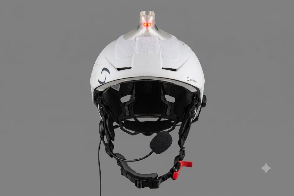 Ngàm gắn tai nghe bộ đàm cho nón dù lượn hở mặt (như Supair Pilot) - Image 2
