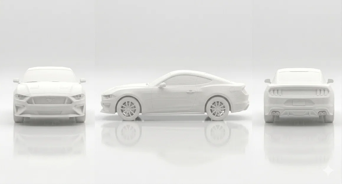 Mô hình Ford Mustang in 3D Print-in-Place cực chi tiết - Image 2