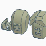 Bộ phụ kiện đầu và tóc nghệ sĩ cho mô hình Dummy 13 3D