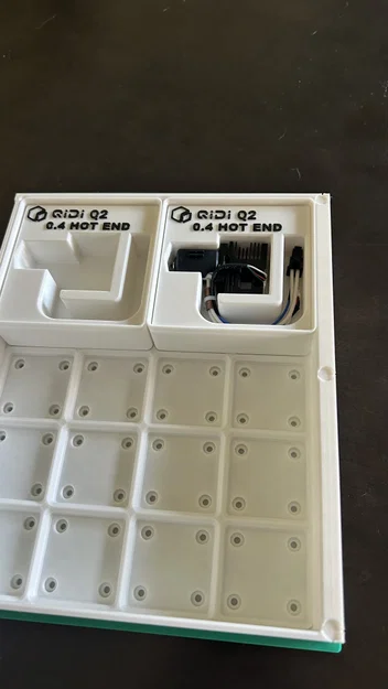 Khay đựng hotend Qidi Q2 hệ Gridfinity - Image 2