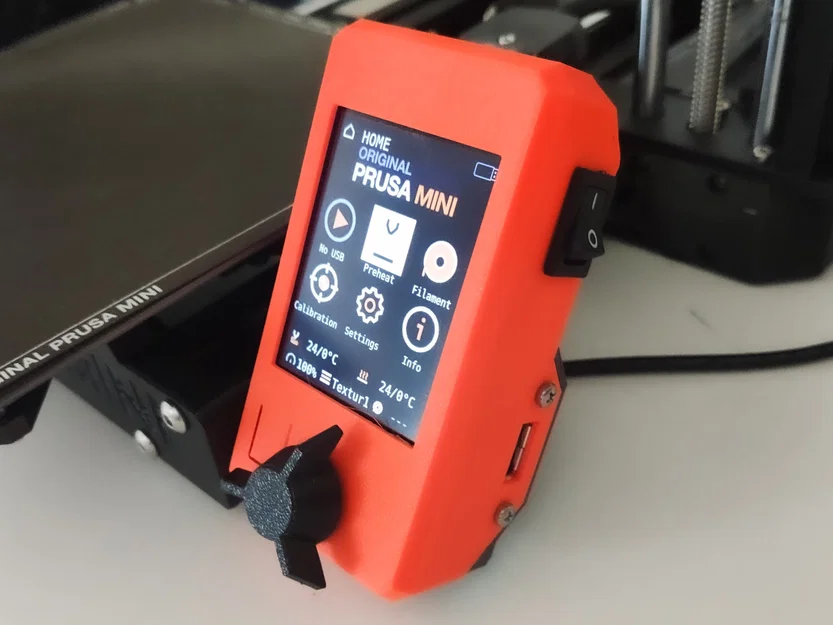 Bản MOD nối dài cổng USB và công tắc nguồn cho Prusa MINI (+) - Image 2