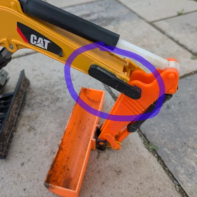 Bát kẹp sửa chữa cánh tay cần cho xe xúc Bruder CAT Midi