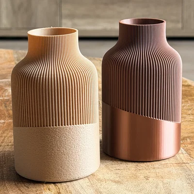 Bộ Sưu Tập Bình Hoa Modern Ribbed – Bao Gồm 3 Phiên Bản