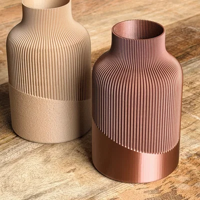 Bộ Sưu Tập Bình Hoa Modern Ribbed – Bao Gồm 3 Phiên Bản