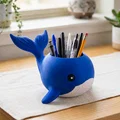 Mẫu in 3D cá voi chibi đa năng: Ống cắm bút và chậu cây xinh xắn - Thumbnail 1