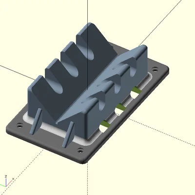 Bát gắn cột (Pole bracket) có thể tùy chỉnh tham số