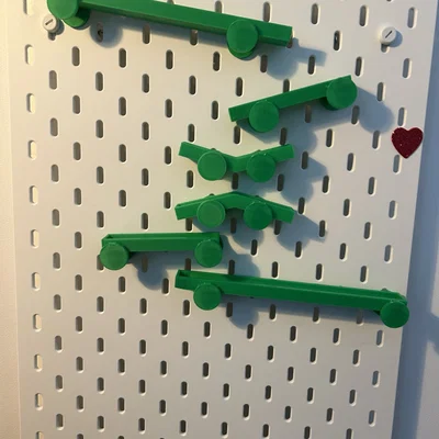Bộ khởi đầu đường đua bi lăn cho bảng treo IKEA SKÅDIS