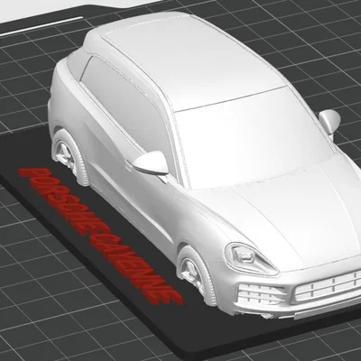 Mô hình 3D xe Porsche Cayenne để bàn cực chất