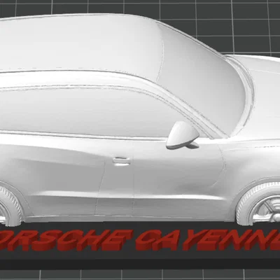 Mô hình 3D xe Porsche Cayenne để bàn cực chất