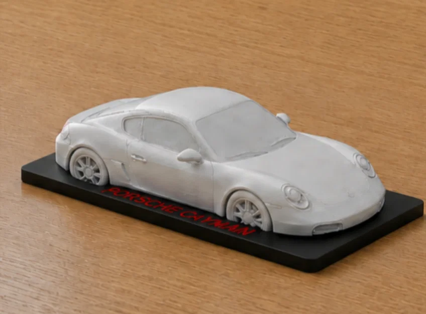 Mô hình xe Porsche Cayman 3D tinh xảo - Trang trí để bàn đẳng cấp - Image 1