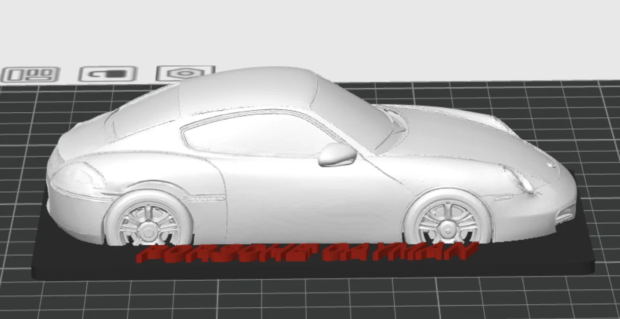 Mô hình xe Porsche Cayman 3D tinh xảo - Trang trí để bàn đẳng cấp - Image 2