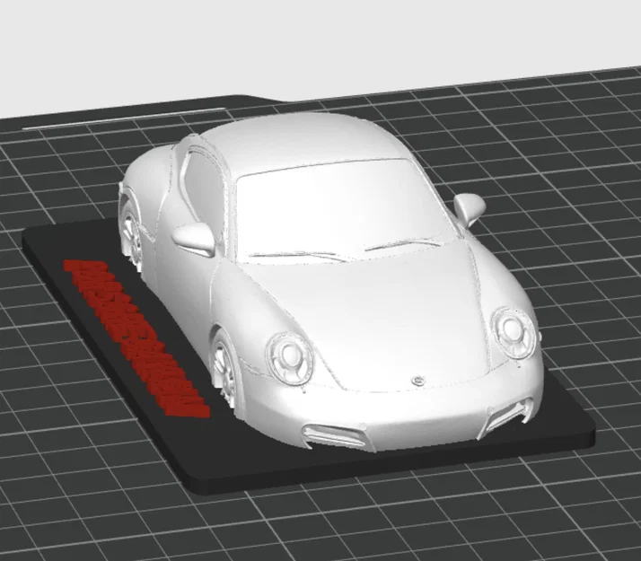 Mô hình xe Porsche Cayman 3D tinh xảo - Trang trí để bàn đẳng cấp - Image 3