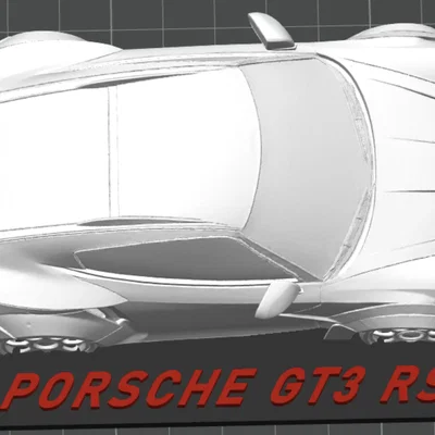 Mô hình Porsche 911 GT3 RS 3D - Tác phẩm trưng bày đẳng cấp
