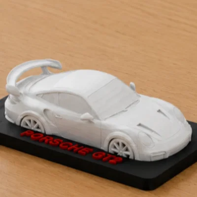 Mô hình Porsche 911 GT2 in 3D tinh xảo để bàn
