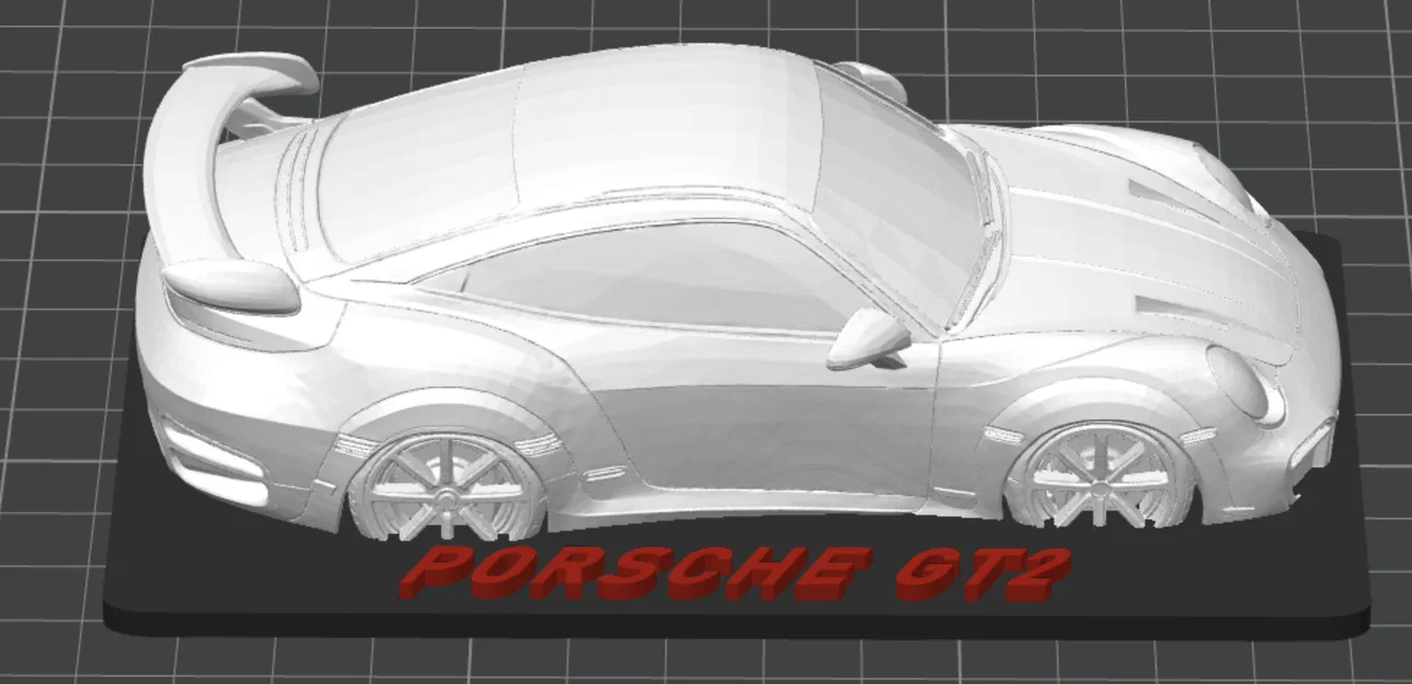 Mô hình Porsche 911 GT2 in 3D tinh xảo để bàn - Image 3