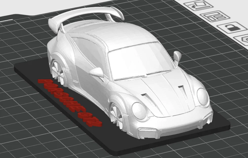 Mô hình Porsche 911 GT2 in 3D tinh xảo để bàn - Image 4