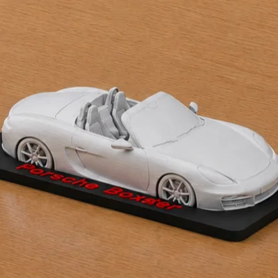 Mô hình trưng bày xe Porsche Boxster in 3D cực chi tiết
