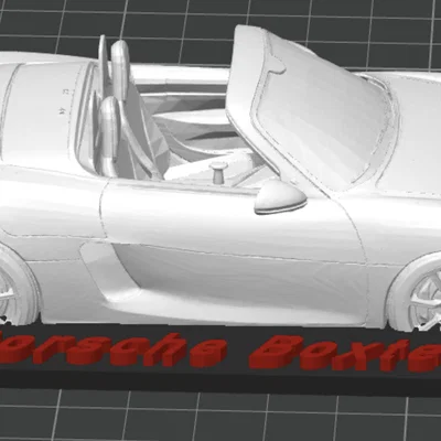 Mô hình trưng bày xe Porsche Boxster in 3D cực chi tiết