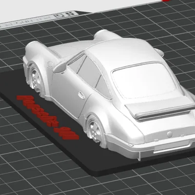 Mô hình xe Porsche 911 trưng bày in 3D cực đẹp và chi tiết