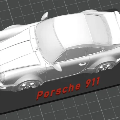 Mô hình xe Porsche 911 trưng bày in 3D cực đẹp và chi tiết