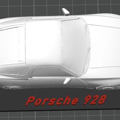 Mô hình trưng bày Porsche 928 in 3D độc đáo cho người yêu xe